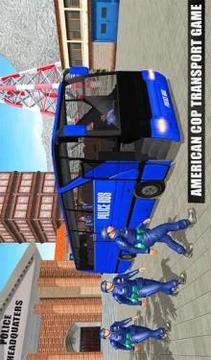 Police Bus Driving Sim: Off road Transport Duty游戏截图5