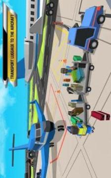 Blocky Airport Ground Flight Staff Simulator Game游戏截图4