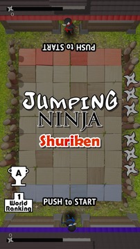 Jumping Ninja Shuriken : two Player game游戏截图1