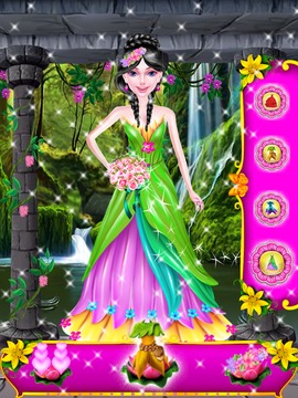 Flower Girl - Princess Makeup Salon Games游戏截图2