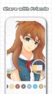 Anime & Manga Color by Number - Sandbox Pixel Art游戏截图1