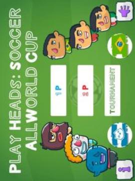 Play Heads Soccer AllWorld Cup游戏截图1