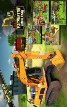 Heavy Excavator Simulator 2018 - Dump Truck Games游戏截图1