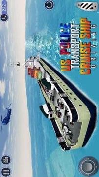 US Police Transport Cruise Ship Driving Game游戏截图4