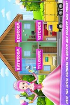 Magical Doll House Cleanup-Dream Home Decor Repair游戏截图1