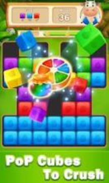 Fruit Cubes Blast - Tap Puzzle Legend游戏截图3