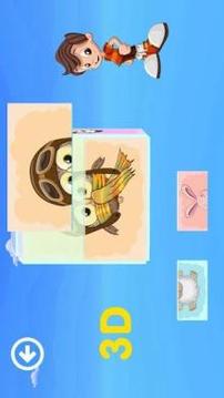 Animals 3D puzzles: Toddler games for 3+ year olds游戏截图2