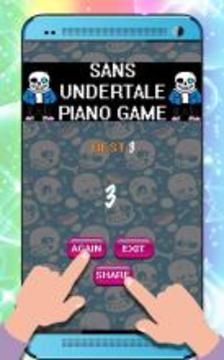 Sans Undertale Piano Game游戏截图5