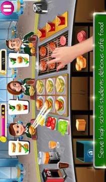 High School Café Girl: Burger Serving Cooking Game游戏截图3