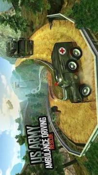 US Army Transporter Rescue Ambulance Driving Games游戏截图5
