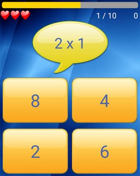 Multiplication Tables Game游戏截图1