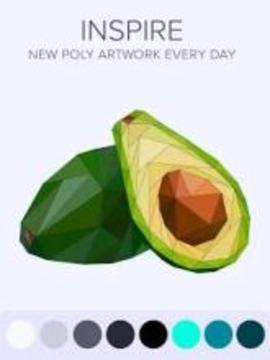 Poly art coloring pages - Color by number low poly游戏截图2