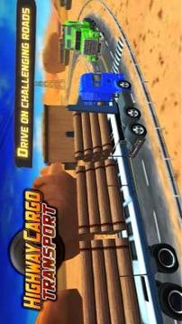 Highway Cargo Truck Transport Simulator游戏截图1