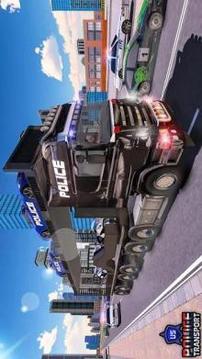US Police Transform Robot - Police Plane Transport游戏截图3