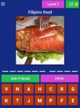 Pinoy Foodie Quiz (Filipino Food Quiz Game)游戏截图3