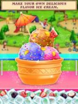 Street Ice Cream Shop - Summer Beach Carnival游戏截图3