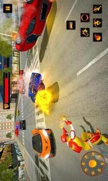 Flame Man Flying Super Hero: City Rescue Mission游戏截图4