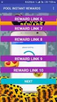 Pool Instant Rewards 2018 - coins and spins游戏截图2