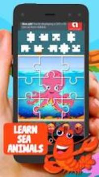 Sea Animal Jigsaw Puzzles For Kids游戏截图1