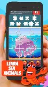 Sea Animal Jigsaw Puzzles For Kids游戏截图2