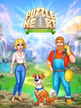 Puzzle Heart Match-3 Adventure游戏截图1