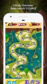 Candy monster match 3 game游戏截图4