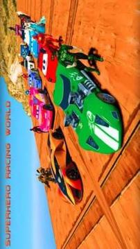 SuperHeroes Stunt Car Racing Game游戏截图1
