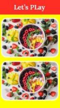 Find The Difference - Spot The Difference - Food游戏截图1