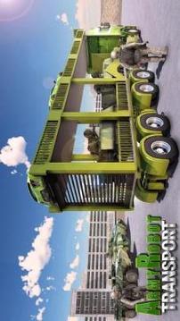 US Army Tank Robot Transform Cargo Plane Transport游戏截图3