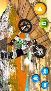 Tricky Bike Racing With Crazy Rider 3D游戏截图1