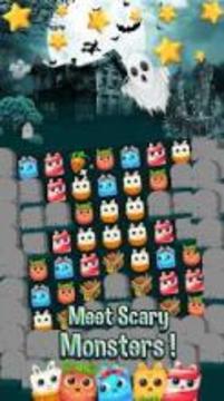 Cute Monster Pop Puzzle游戏截图2