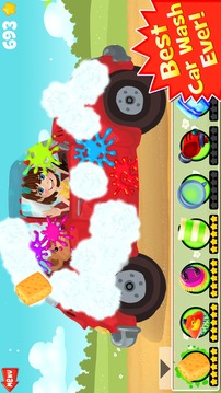 Amazing Car Wash For Kids FREE游戏截图1