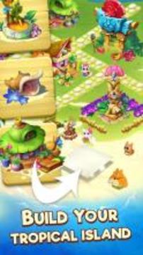 Tropicats: Build, Decorate & Play Match 3 Paradise游戏截图2