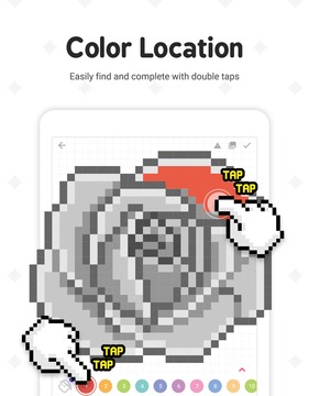 PixelColorFil按编号着色游戏截图5