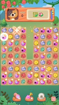 FlowerRoadwithCat3MatchPuzzle游戏截图1