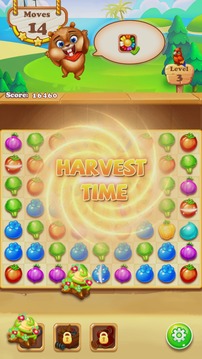 Match3GameChipmunkFarmHarvest游戏截图3