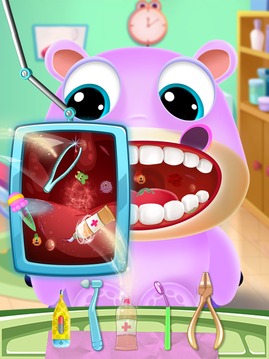 动物牙医护理小型牙科游戏截图3