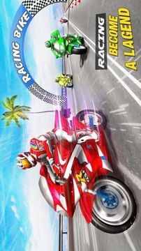 涡轮摩托赛车交通骑手游戏截图2