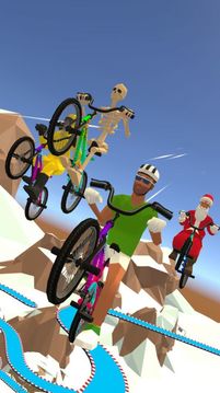 自行车特技冬季游戏截图2