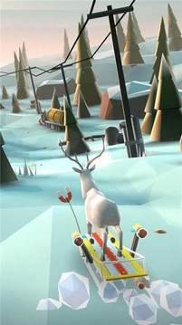 动物滑雪冒险游戏截图2