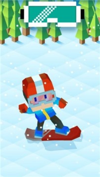 像素方块滑雪游戏截图1