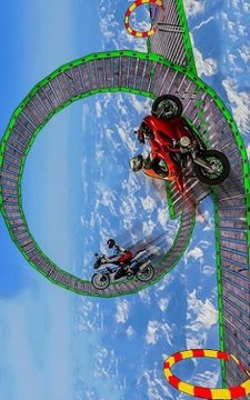 摩托车空中跳跃游戏截图3