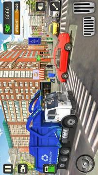 城市垃圾车模拟驾驶游戏截图1