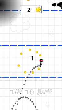 火柴人涂鸦跳跃游戏截图4