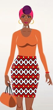 非洲时尚模特游戏截图1