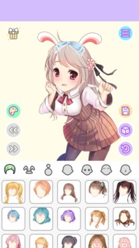 动漫萌娘换装游戏截图2