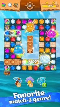 Treasure hunters: 宝石消除 - 益智游戏游戏截图3