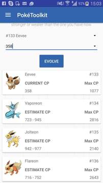 Pokemon GO战力计算器游戏截图4