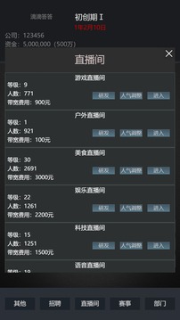 模拟经营我的直播公司游戏截图3