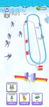 滑雪缆车点击器游戏截图1